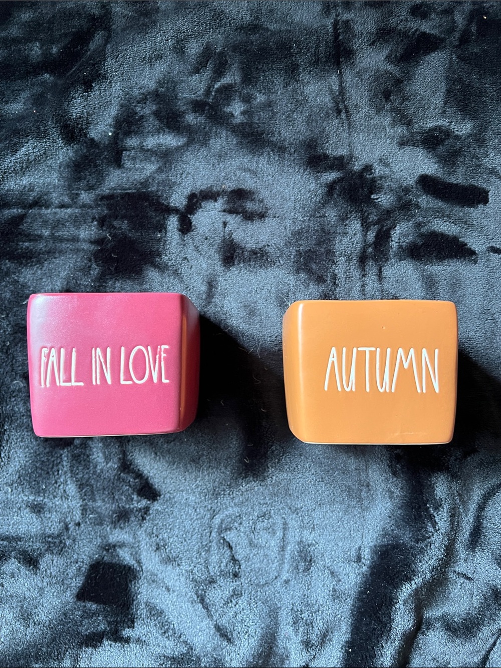 Rae Dunn Fall In Love & Autumn Candle Set - Pink and Orange